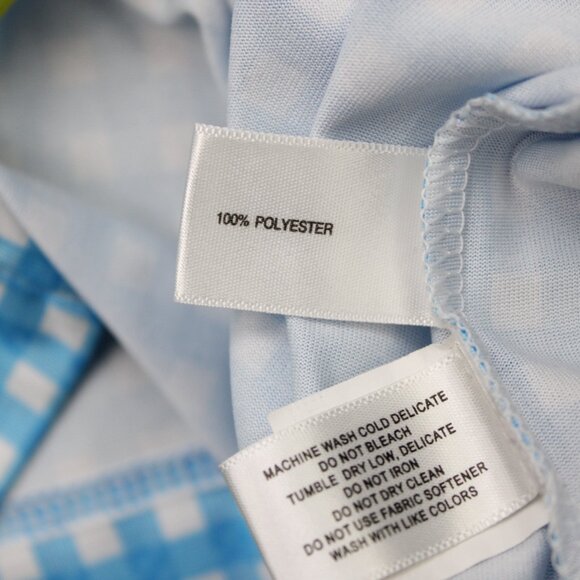 Cutter & Buck Polo Shirt Mens Large Blue CB DryTec Golf Short Sleeve Pullover - Picture 8 of 13